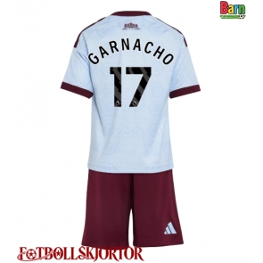 Aston Villa Alejandro Garnacho #17 Tredje Kläder Barn 2026-27 Kortärmad (+ Korta byxor)
